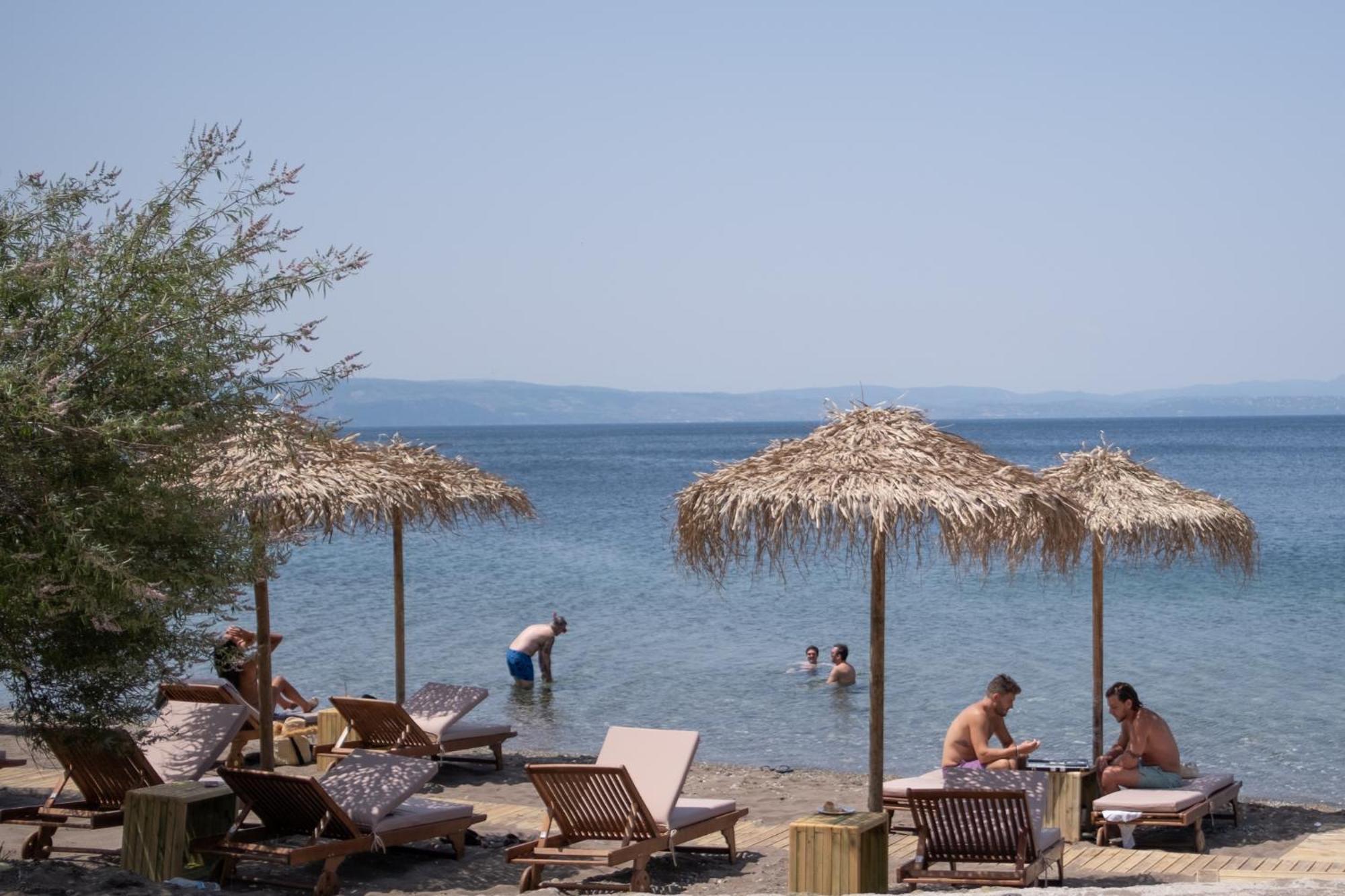 Kaminos Evia Hotell Límni Exteriör bild
